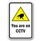 Signmission Safety Sign, 12 in Height, Aluminum, Video Surv - CCTV A-1218 Video Surv - CCTV - alternate 1